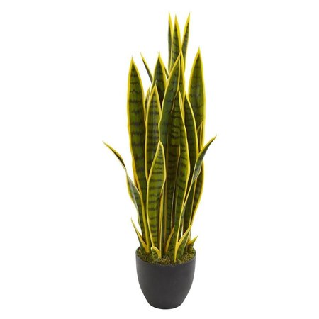 NEARLY NATURALS 33 in. Sansevieria Artificial Plant 8303